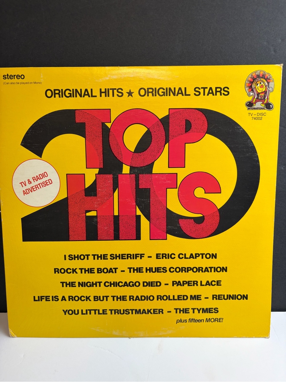Original Hits Original Stars Juke Box Vinyl Album LP 1974 TV-Disc 74002